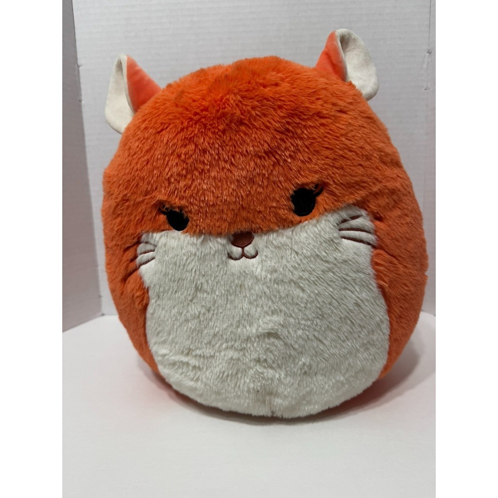 Original Squishmallows Erica The Chinchilla Pink Peach Color Fuzzy Tail 12"‎